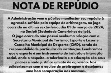 Nota de Repúdio - Prefeitura Municipal de Paraíso do Sul