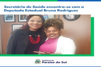 Secretária de Saúde encontra-se com a Deputada Estadual Bruna Rodrigues