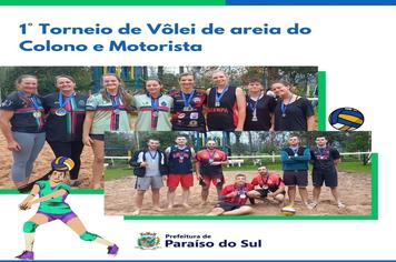 1° Torneio de Vôlei de Areia do Colono e Motorista