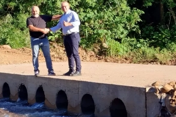Concluída obra da ponte molhada na Linha Campestre