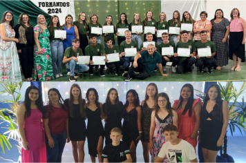 Formatura dos alunos do 9º ano da EMEF Carlos Altermann e EMEF Aldo Rohde