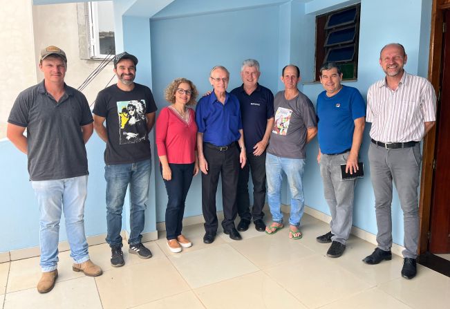 Visita do Supervisor da Emater/RS-ASCAR, Engenheiro Agrônomo Francisco Antônio Palermo