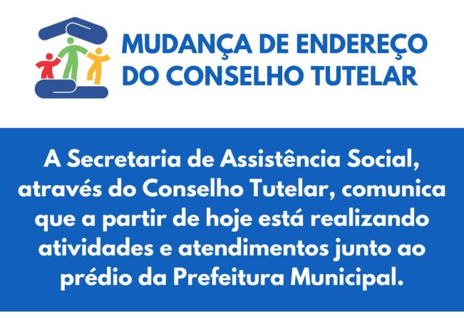 Mudança de endereço do Conselho Tutelar