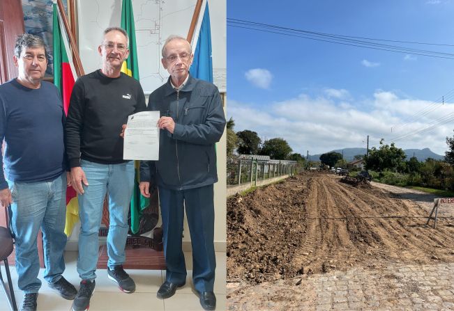 Assinatura do contrato para pavimentação de trecho da Avenida Tiradentes