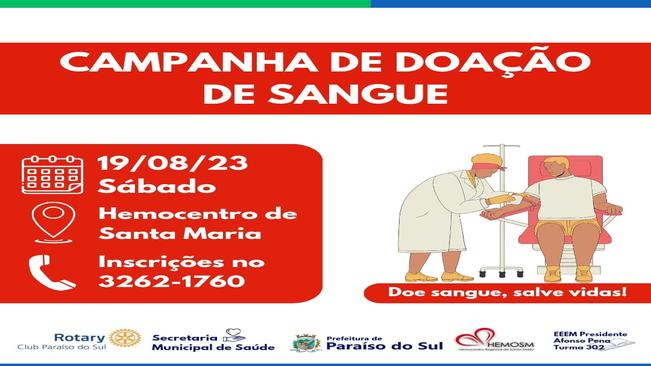 Campanha de doação de sangue