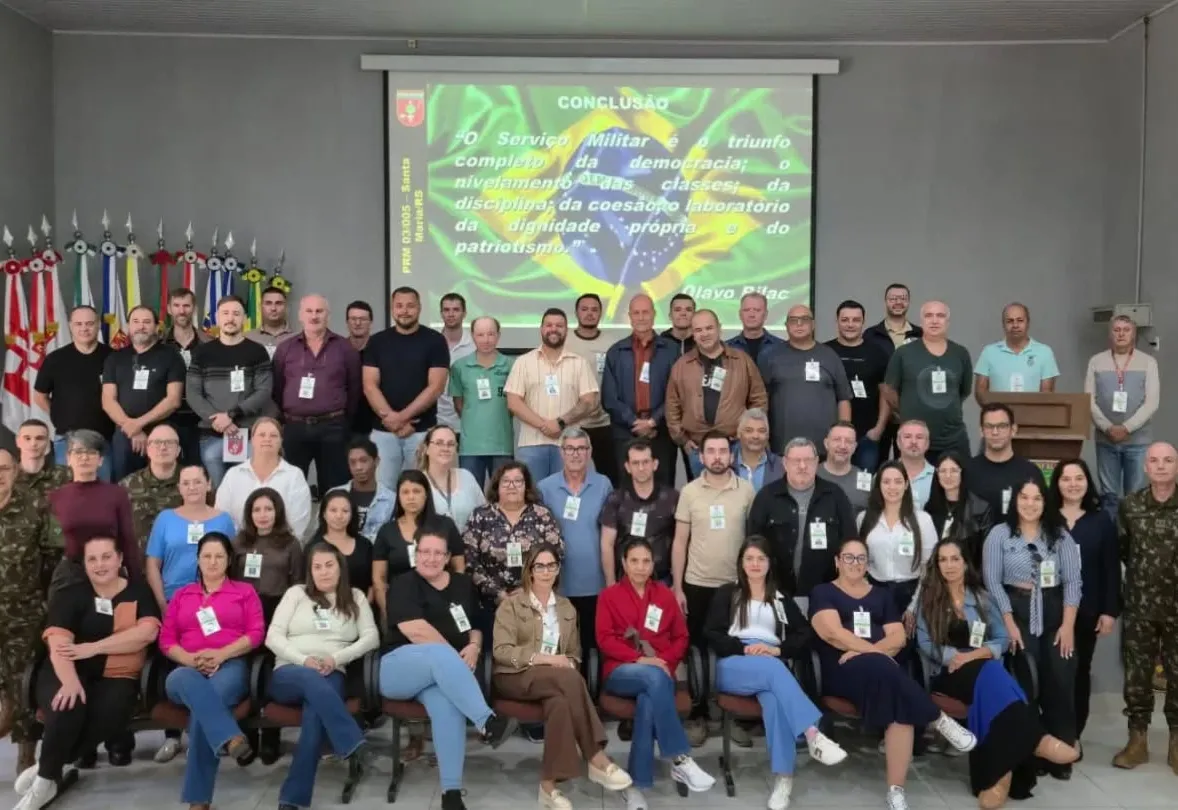 Paraíso do Sul participa de seminário de atualização para Juntas de Serviço Militar em Santa Maria