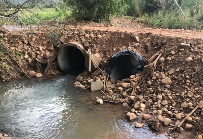 Duplicação de bueiros na Linha Néri e Vila Paraíso melhora infraestrutura de drenagem e previne alagamentos