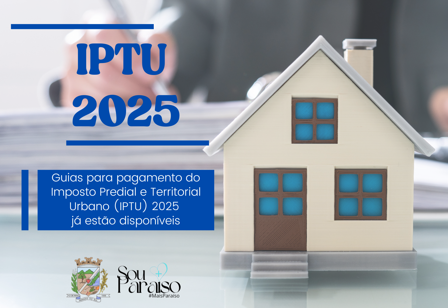 Guias para pagamento do IPTU 2025 já estão disponíveis